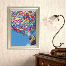 Load image into Gallery viewer, Balloon House 30*40CM(Canvas) Partial Round Drill Diamond Painting