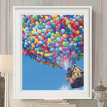Load image into Gallery viewer, Balloon House 30*40CM(Canvas) Partial Round Drill Diamond Painting
