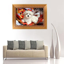 Load image into Gallery viewer, Dog Animal 28*44CM(Canvas) Round Drill Diamond Painting