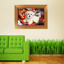Load image into Gallery viewer, Dog Animal 28*44CM(Canvas) Round Drill Diamond Painting