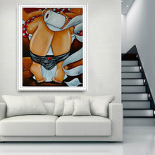 Load image into Gallery viewer, Toilet Women 30*40CM(Canvas) Partial Round Drill Diamond Painting