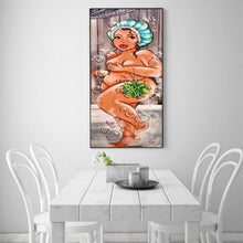 Load image into Gallery viewer, Fat Lady 20*50CM(Canvas) Partial Round Drill Diamond Painting