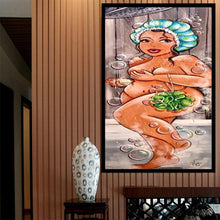 Load image into Gallery viewer, Fat Lady 20*50CM(Canvas) Partial Round Drill Diamond Painting