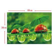 Load image into Gallery viewer, Green Leaf Ladybug 40*30CM(Canvas) Round Drill Diamond Painting