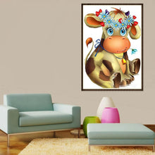 Load image into Gallery viewer, Cartoon Cow 40*30CM(Canvas) Round Drill Diamond Painting