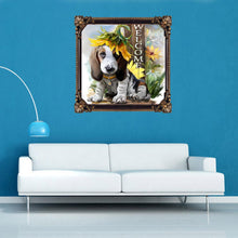 Load image into Gallery viewer, Cute Dog 30*30CM(Canvas) Round Drill Diamond Painting