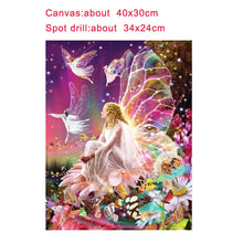 Load image into Gallery viewer, Butterfly Fairy 40*30CM(Canvas) Partial Round Drill Diamond Painting