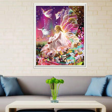 Load image into Gallery viewer, Butterfly Fairy 40*30CM(Canvas) Partial Round Drill Diamond Painting