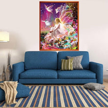 Load image into Gallery viewer, Butterfly Fairy 40*30CM(Canvas) Partial Round Drill Diamond Painting