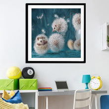Load image into Gallery viewer, Dandelion Hedgehog 30*30CM(Canvas) Full Round Drill Diamond Painting