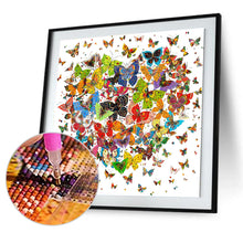 Load image into Gallery viewer, Butterfly Heart 30*30CM(Canvas) Full Round Drill Diamond Painting
