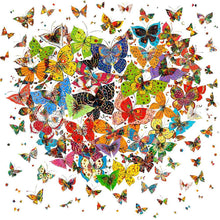 Load image into Gallery viewer, Butterfly Heart 30*30CM(Canvas) Full Round Drill Diamond Painting