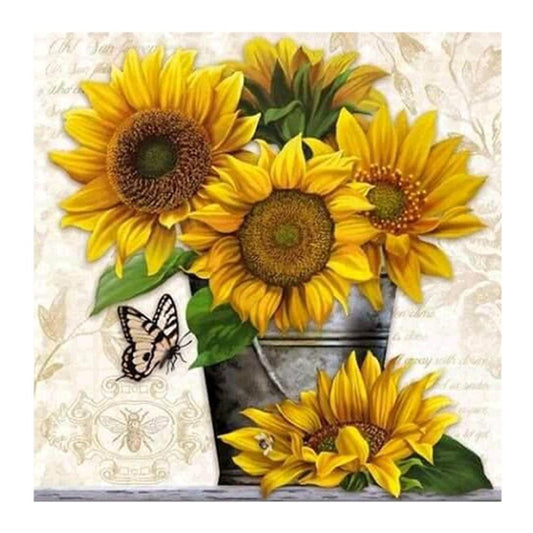 Sunflower 30*30CM(Canvas) Square Drill Diamond Painting
