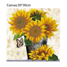 Load image into Gallery viewer, Sunflower 30*30CM(Canvas) Square Drill Diamond Painting