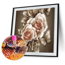 Load image into Gallery viewer, Retro Flowers 35x35cm(canvas) full round drill diamond painting