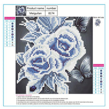 Load image into Gallery viewer, Rose 25x25cm(canvas) partial round drill diamond painting