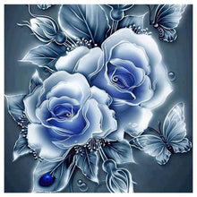 Load image into Gallery viewer, Rose 25x25cm(canvas) partial round drill diamond painting