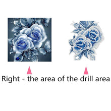 Load image into Gallery viewer, Rose 25x25cm(canvas) partial round drill diamond painting