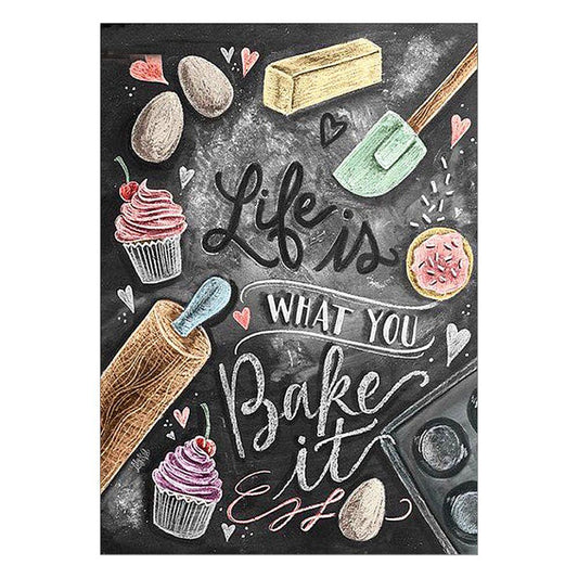 Blackboard 30*40CM(Canvas) Full Square Drill Diamond Painting