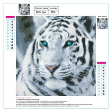 Load image into Gallery viewer, Tiger Head 30*30CM(Canvas) Full Round Drill Diamond Painting