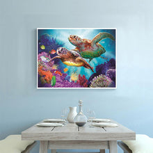 Load image into Gallery viewer, Turtles Sea 40*30CM(Canvas) Partial Round Drill Diamond Painting