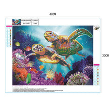Load image into Gallery viewer, Turtles Sea 40*30CM(Canvas) Partial Round Drill Diamond Painting