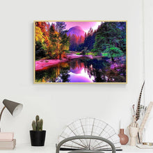 Load image into Gallery viewer, River Scenery 40*30CM(Canvas) Full Round Drill Diamond Painting