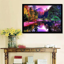 Load image into Gallery viewer, River Scenery 40*30CM(Canvas) Full Round Drill Diamond Painting