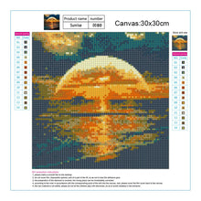 Load image into Gallery viewer, Rising Sun Sea 30*30CM(Canvas)-Full Round Drill Diamond Painting