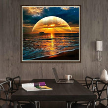 Load image into Gallery viewer, Rising Sun Sea 30*30CM(Canvas)-Full Round Drill Diamond Painting