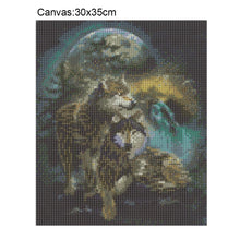 Load image into Gallery viewer, Wolf 30*35CM(Canvas)-Full Square Drill Diamond Painting