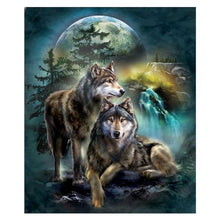 Load image into Gallery viewer, Wolf 30*35CM(Canvas)-Full Square Drill Diamond Painting