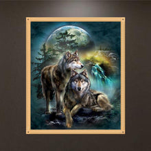 Load image into Gallery viewer, Wolf 30*35CM(Canvas)-Full Square Drill Diamond Painting