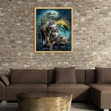 Load image into Gallery viewer, Wolf 30*35CM(Canvas)-Full Square Drill Diamond Painting