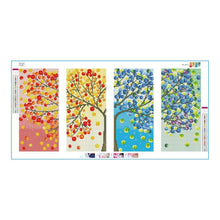 Load image into Gallery viewer, Colorful Tree 4-Pictures Combination 80*40CM(Canvas) Full Round Drill Diamond Painting