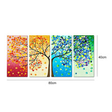 Load image into Gallery viewer, Colorful Tree 4-Pictures Combination 80*40CM(Canvas) Full Round Drill Diamond Painting