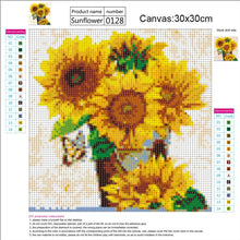 Load image into Gallery viewer, Sunflower 30*30CM(Canvas) Full Round Drill Diamond Painting