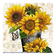 Load image into Gallery viewer, Sunflower 30*30CM(Canvas) Full Round Drill Diamond Painting