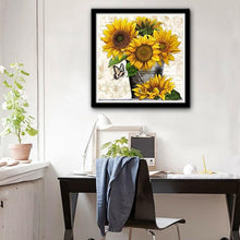 Load image into Gallery viewer, Sunflower 30*30CM(Canvas) Full Round Drill Diamond Painting
