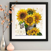 Load image into Gallery viewer, Sunflower 30*30CM(Canvas) Full Round Drill Diamond Painting