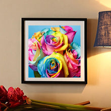 Load image into Gallery viewer, Rose 30x30cm(canvas) partial round drill diamond painting