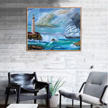 Load image into Gallery viewer, Sea 30*25CM(Canvas) Full Round Drill Diamond Painting