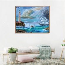 Load image into Gallery viewer, Sea 30*25CM(Canvas) Full Round Drill Diamond Painting