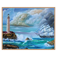 Load image into Gallery viewer, Sea 30*25CM(Canvas) Full Round Drill Diamond Painting