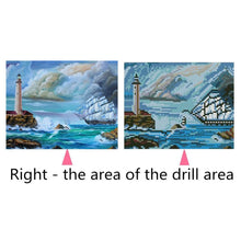 Load image into Gallery viewer, Sea 30*25CM(Canvas) Full Round Drill Diamond Painting