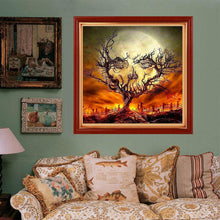 Load image into Gallery viewer, Halloween Tree 30*30CM(Canvas) Full Round Drill Diamond Painting