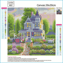 Load image into Gallery viewer, Flower Villa 30*30CM(Canvas) Full Round Drill Diamond Painting