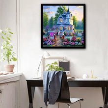 Load image into Gallery viewer, Flower Villa 30*30CM(Canvas) Full Round Drill Diamond Painting