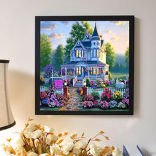 Load image into Gallery viewer, Flower Villa 30*30CM(Canvas) Full Round Drill Diamond Painting