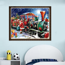 Load image into Gallery viewer, Christmas Train 40*30CM(Canvas) Special Shaped Drill Diamond Painting